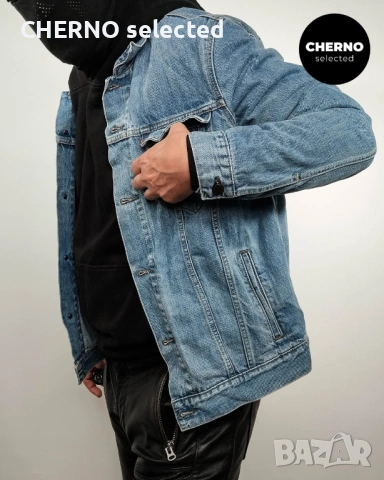 Мъжко синьо дънково яке LEVI’S Trucker Denim Jacket – размер L , снимка 11 - Якета - 54018884
