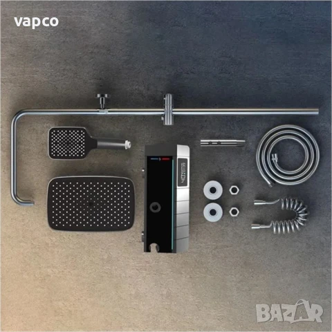 Модерен интелигентен термостатен душ с дисплей и LED подсветка, снимка 15 - Душове - 51140600