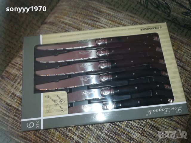 laguiole 6бр BLACK-knives france 2002211330, снимка 3 - Колекции - 31886749