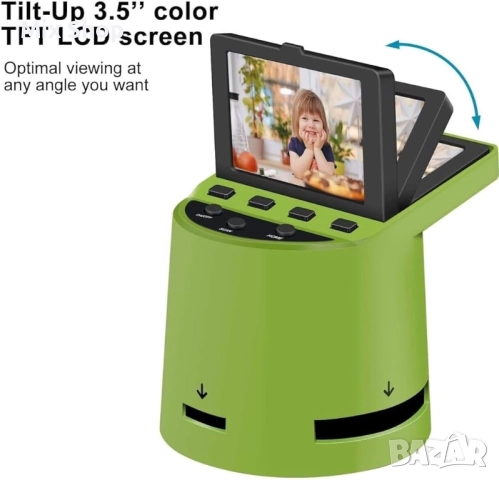 Нов, WIFI скенер за диапозитиви и негативи с 3,5-инчов LCD дисплей и приложение за андроид и айфон, снимка 4 - Друга електроника - 52985079