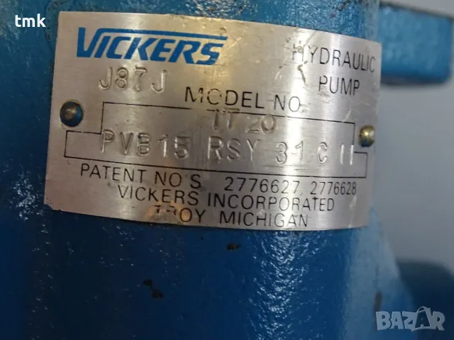 Хидравлична помпа Vickers PVB15RSY31C11 Hydraulic piston pump, снимка 9 - Резервни части за машини - 47861500