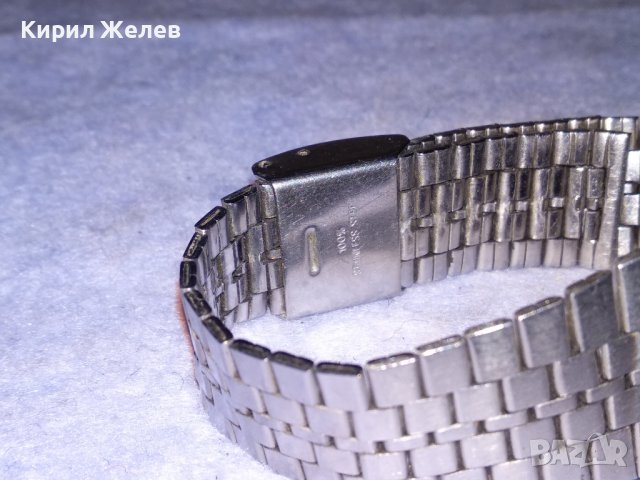 SENZOR LCD QUARTZ КОЛЕКЗИОНЕРСКИ МАРКОВ ЕЛЕКТРОНЕН ЧАСОВНИК с ВЕРИЖКА от НЕРЪЖДАЕМА СТОМАНА 26852, снимка 4 - Мъжки - 40126352