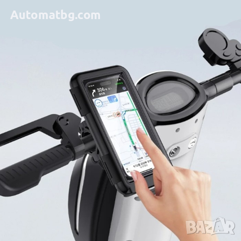Поставка за телефон Automat, За мотопед, Велосипед, Влагоустойчива, снимка 3 - Аксесоари и консумативи - 44641361