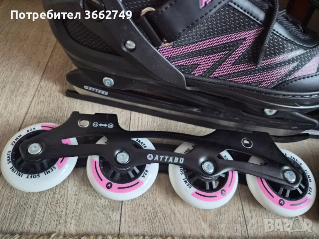 Детски кънки и ролери 2в1, снимка 4 - Ролери, кънки - 53022772