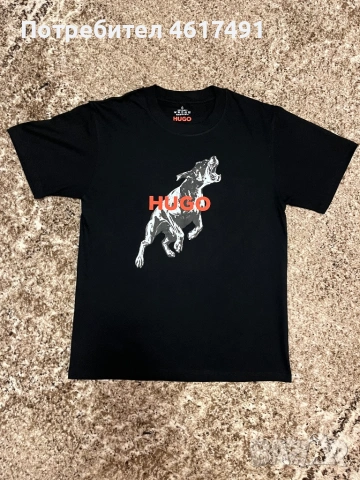 Мъжка тениска HUGO, снимка 2 - Тениски - 54305970