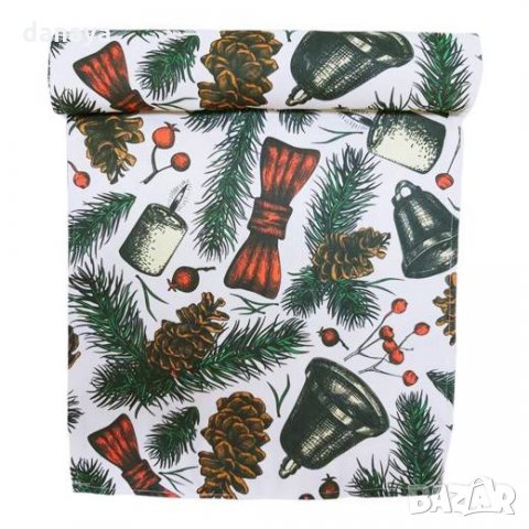 2544 Коледен тишлайфер за маса 140x37cm, снимка 2 - Покривки за маси - 34885138