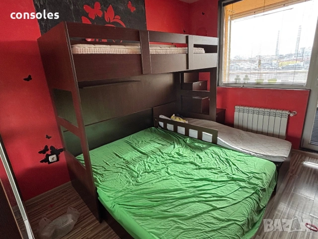 Горно легло надстройка над спалня, снимка 4 - Спални и легла - 53944925