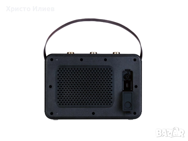 Bluetooth тонколона Високоговорител Silvercrest ретро дизайн и дръжка за носене, снимка 5 - Bluetooth тонколони - 52314528