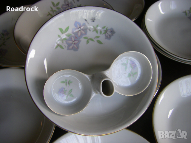 Чинии - български порцелан от 80-те години, снимка 6 - Чинии - 36548540