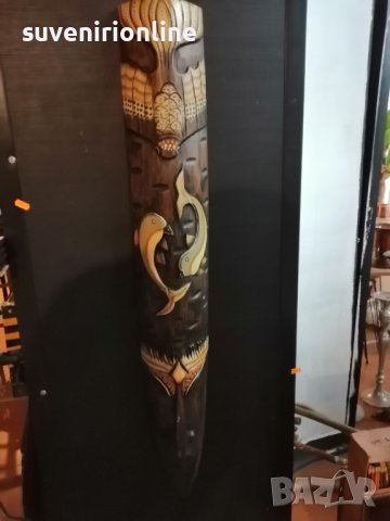 Дървена маска за стена , снимка 5 - Пана - 39767854