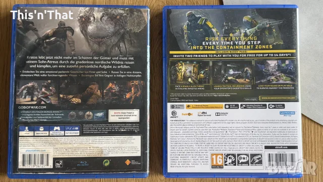God of War Day one edition & Rainbow Six Extraction, снимка 2 - Игри за PlayStation - 55967553