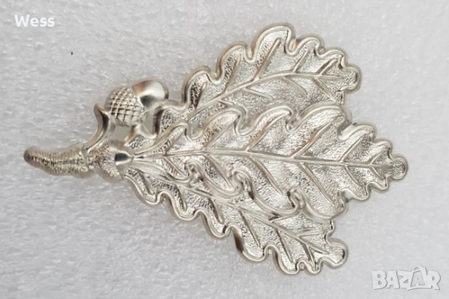 метални дъбови листа за шапка, снимка 1