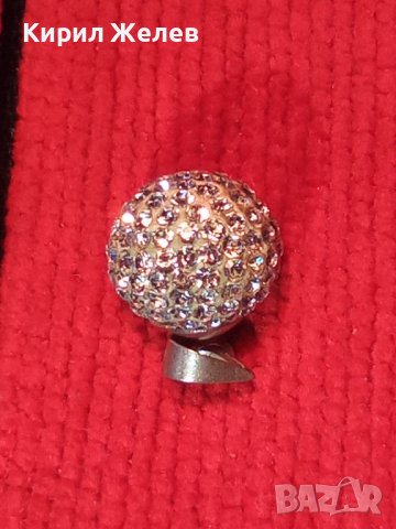 НЕЖЕН СРЕБЪРЕН МЕДАЛЬОН ТОПЧЕ с БЯЛ ЕМАЙЛ и ФАСЕТИРАНИ КРИСТАЛЧЕТА 36406, снимка 14 - Колиета, медальони, синджири - 39547625