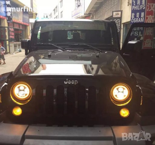 1бр. 7" Инч Диодни фарове за джип, фарове за Jeep Lada Niva Jeep Wrangler, снимка 4 - Аксесоари и консумативи - 34378551