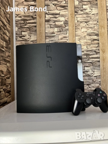 Хакнат PlayStation 3 Slim 320GB + 15 игри + Джойстик, снимка 2 - PlayStation конзоли - 55890357