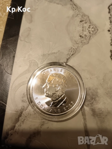 Сребърна монета Британия 1 оz 999 , снимка 4 - Нумизматика и бонистика - 52345956