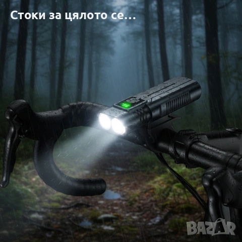 Мощен Led фар за велосипед и фенер 2в1, снимка 2 - Аксесоари за велосипеди - 54168629