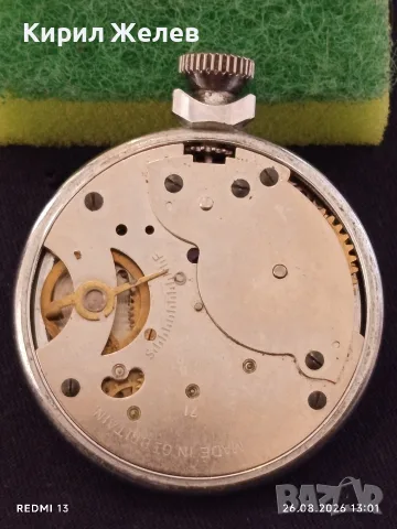 Стар джобен часовник INGERSOLL MADE IN BRITAIN рядък за КОЛЕКЦИОНЕРИ 53622, снимка 7 - Антикварни и старинни предмети - 55816059
