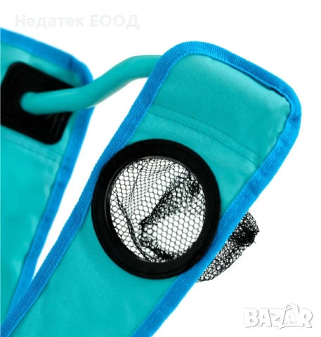 Сгъваем къмпинг стол, Тюркоаз, 54x54x87 см., снимка 2 - Къмпинг мебели - 50455632