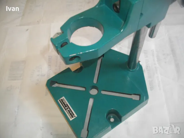 MANESMANN НОВА ОЛЕКОТЕНА АЛУМИНИЕВА ПРОФЕСИОНАЛНА НЕМСКА СТОЙКА ЗА БОРМАШИНА 2,0кг/работен ход 65мм, снимка 5 - Бормашини - 48253407