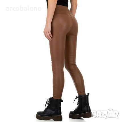 Ликвидация! Дамски панталони от еко кожа, само черен цвят - Доставка 24 часа , снимка 3 - Панталони - 39292631