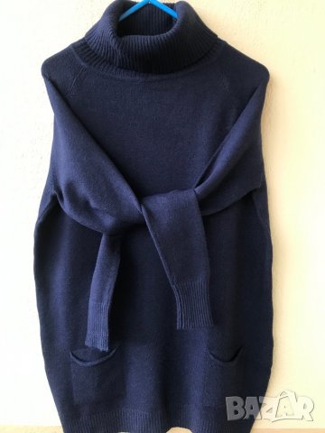 Пуловер блузон поло - М/Л, снимка 6 - Блузи с дълъг ръкав и пуловери - 30955520