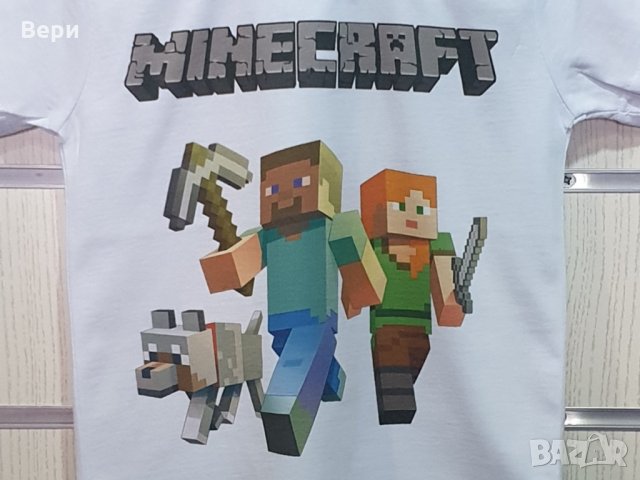 Нова детска тениска с дигитален печат MINECRAFT (Майнкрафт), снимка 2 - Детски тениски и потници - 29124060