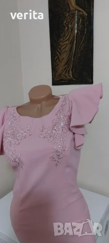 Розова официална рокля , снимка 2 - Рокли - 50781674