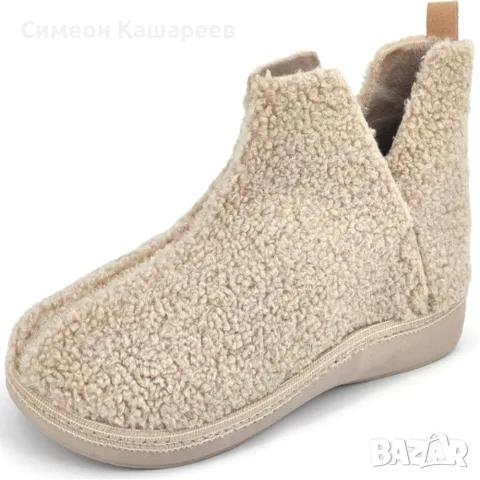 Дамски зимни пантофи, снимка 4 - Пантофи - 56425326