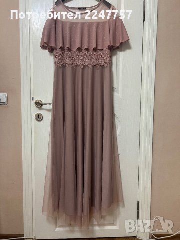Официална рокля пепел от рози, снимка 3 - Рокли - 44307627