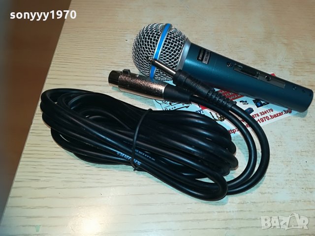 shure mic+shure кабел с жак и букса-внос швеицария, снимка 9 - Микрофони - 29672601