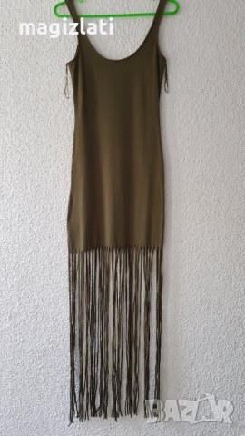Дамска рокля с ресни XS, снимка 7 - Рокли - 42352168