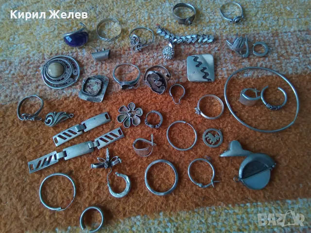 100 грама сребърни накити за поправка за реставрация за части или за материал 50629, снимка 6 - Пръстени - 50238657