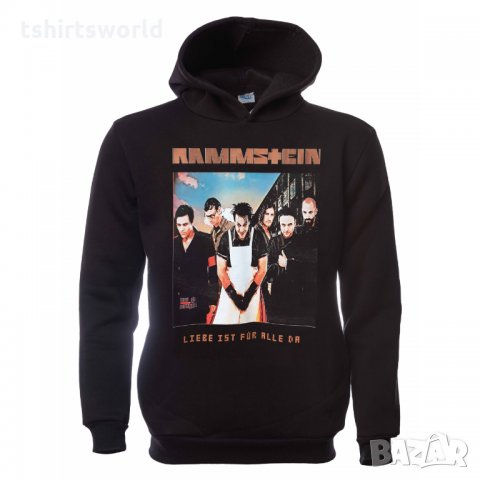Нов мъжки суичър с дигитален печат на музикалната група Rammstein, Рамщайн - Liebe ist für alle da, снимка 7 - Суичъри - 31819733