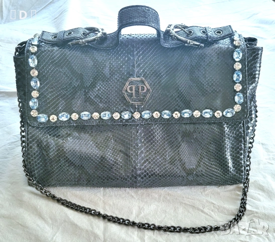 PHILIPP PLEIN оригинална ПИТОН ХЛ чанта