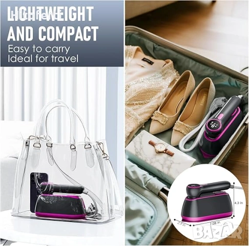 Ръчна ютия за дрехи с пара 10S, снимка 2 - Ютии - 54168401