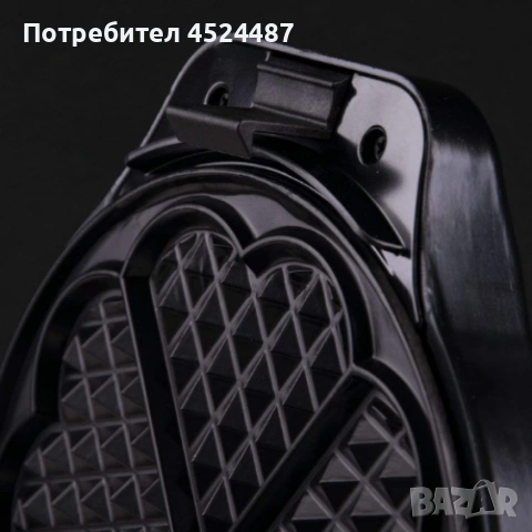 Гофретник Rosberg, 1200W, 5 гнезда, Черен, снимка 3 - Гофретници - 53374873