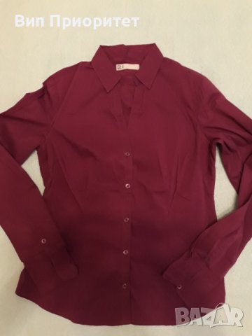 Лилава риза 100 % еластан , супер елегантен модел, много впечатляващ, дълъг ръкав   , снимка 8 - Ризи - 37510187