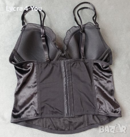 75В черен сатенен корсет, снимка 11 - Корсети, бюстиета, топове - 44186097