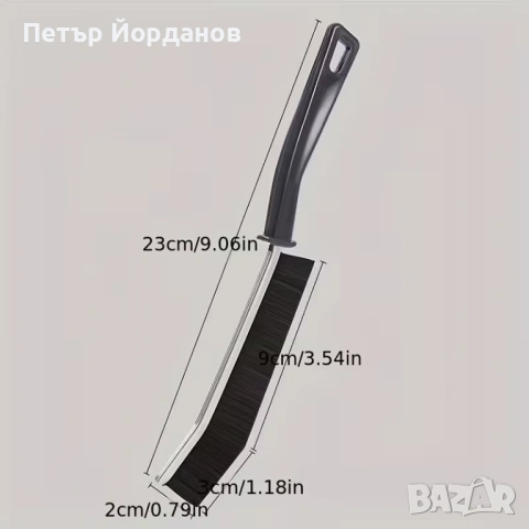 Здрава почистваща четка с твърд косъм за фуги, плочки и прозорци – мултифункционална, снимка 6 - Други стоки за дома - 53230726
