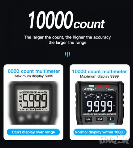 Мултицет Mestek DM100C, снимка 10 - Други инструменти - 36853118