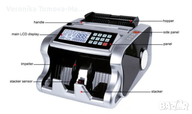 Банкнотоброячна машина , снимка 2 - Друго търговско оборудване - 48245133