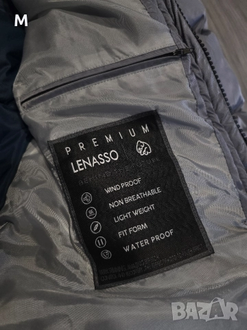 Жестоко мъжко зимно сиво яке LENASSO PREMIUM, снимка 11 - Якета - 52916908