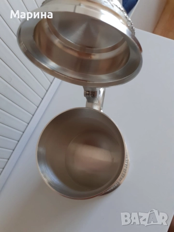 Халба за бира от калай 650 мл.,  Antik*Vintage #57, снимка 9 - Антикварни и старинни предмети - 51538157