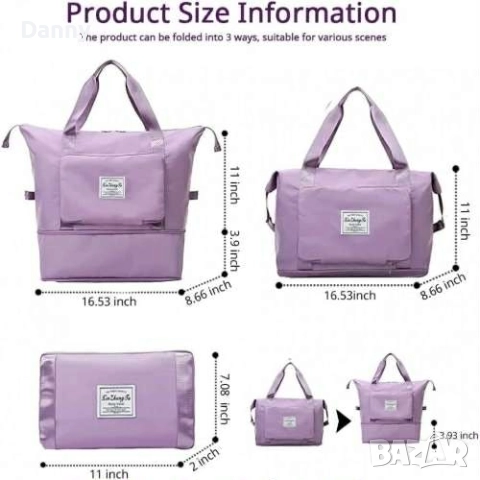 Непромокаема чанта с уголемяващо се дъно , снимка 7 - Чанти - 52892079