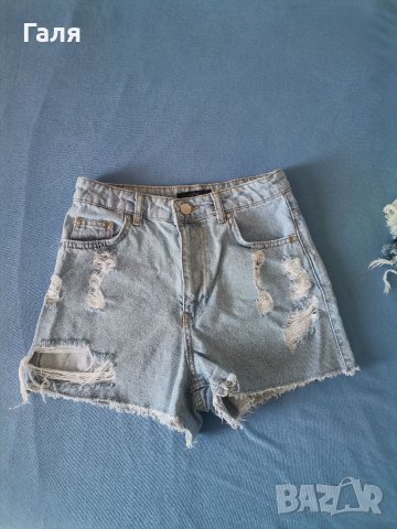 Дънкови къси панталони, снимка 1 - Къси панталони и бермуди - 36708516