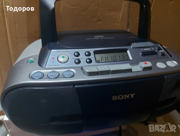 Sony CFD-S01 CD Radio Cassette Corder , снимка 5 - Радиокасетофони, транзистори - 52108695