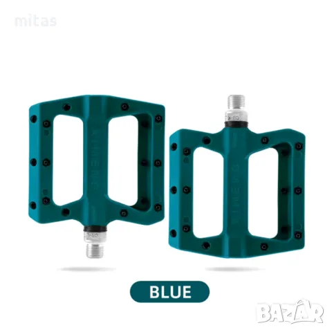 Композитни педали за велосипед, Машинни лагери, Пинове, Плоски, Цветни, снимка 5 - Части за велосипеди - 47752588