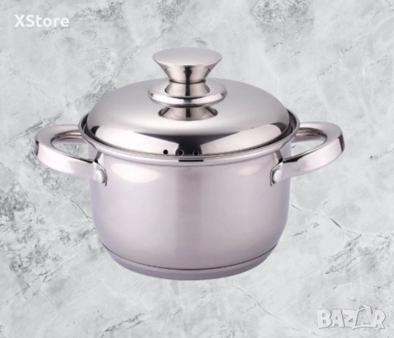 Тенджера Rosberg 18/20/22/24/26 см, Неръждаема стомана, снимка 3 - Съдове за готвене - 52507658