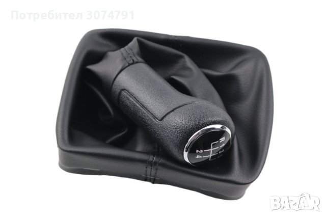 Топка с кожен маншон и рамка за Скоростен Лост с 5 скорости за VW Polo 9N 2001 - 2009 г., снимка 3 - Аксесоари и консумативи - 38483254